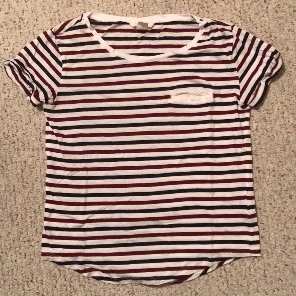 striped short sleeve